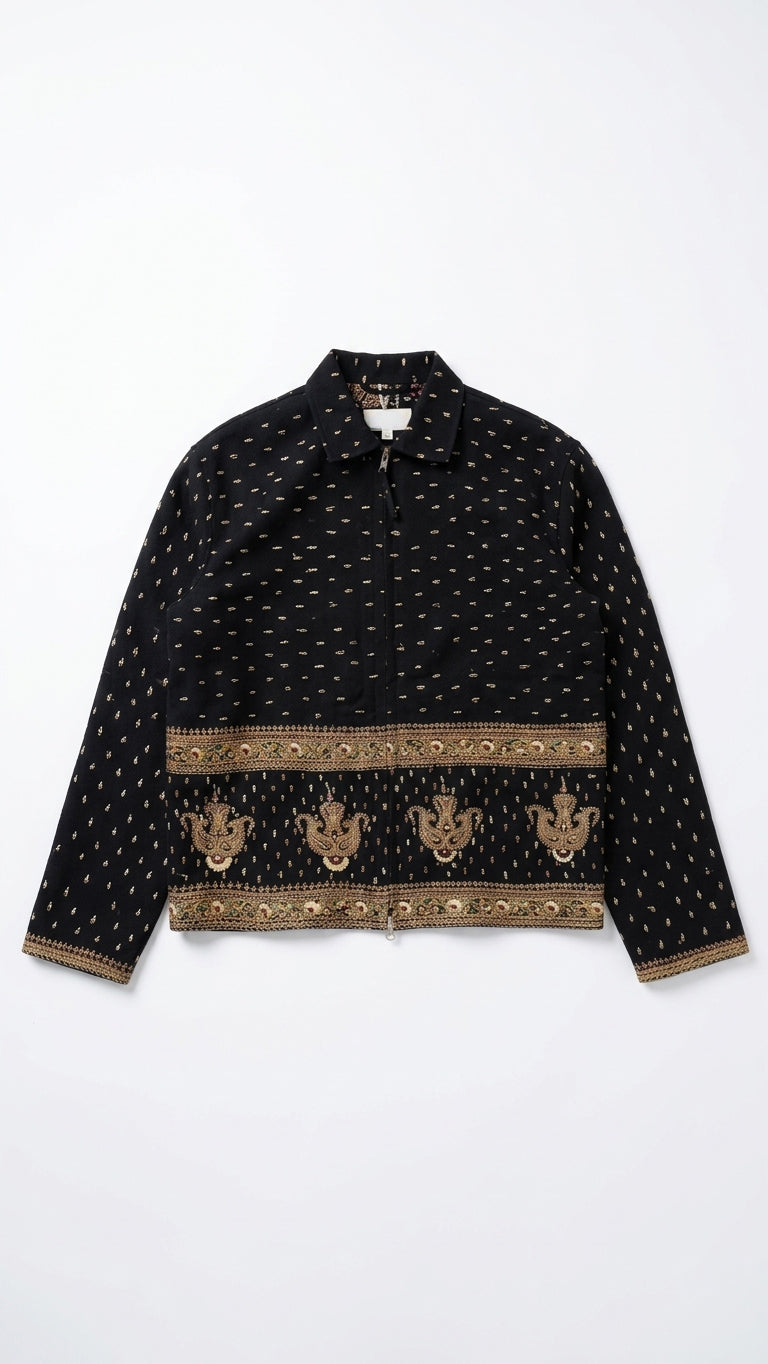 Aari Embroidered Jacket Black