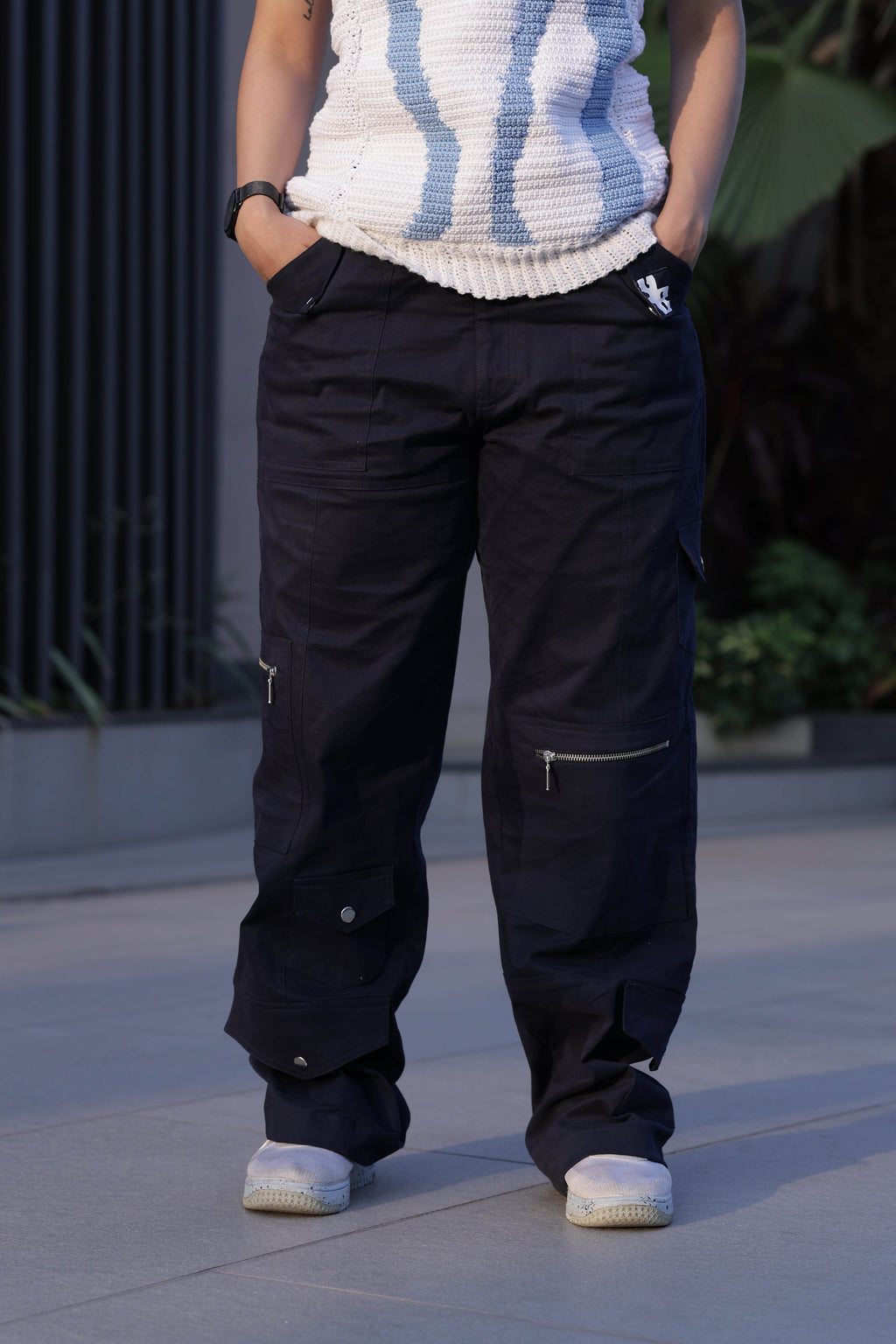 Misplaced Cargo Pants: Navy Blue - ProjektStreet®