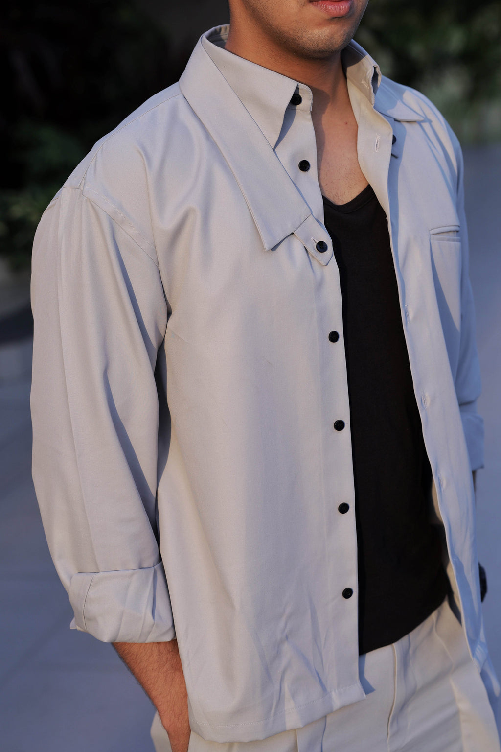 Detach Collar Shirt - ProjektStreet®