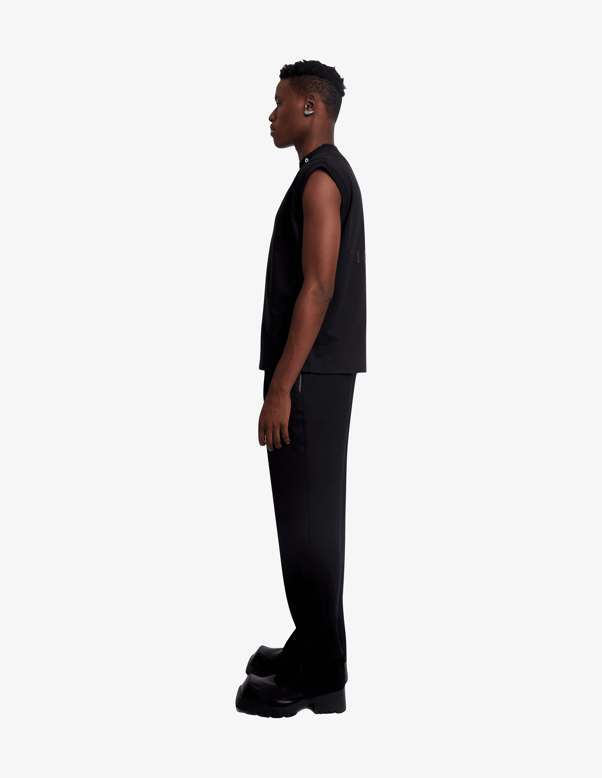 Inaugural Sleeveless T-shirt - Black - ProjektStreet®