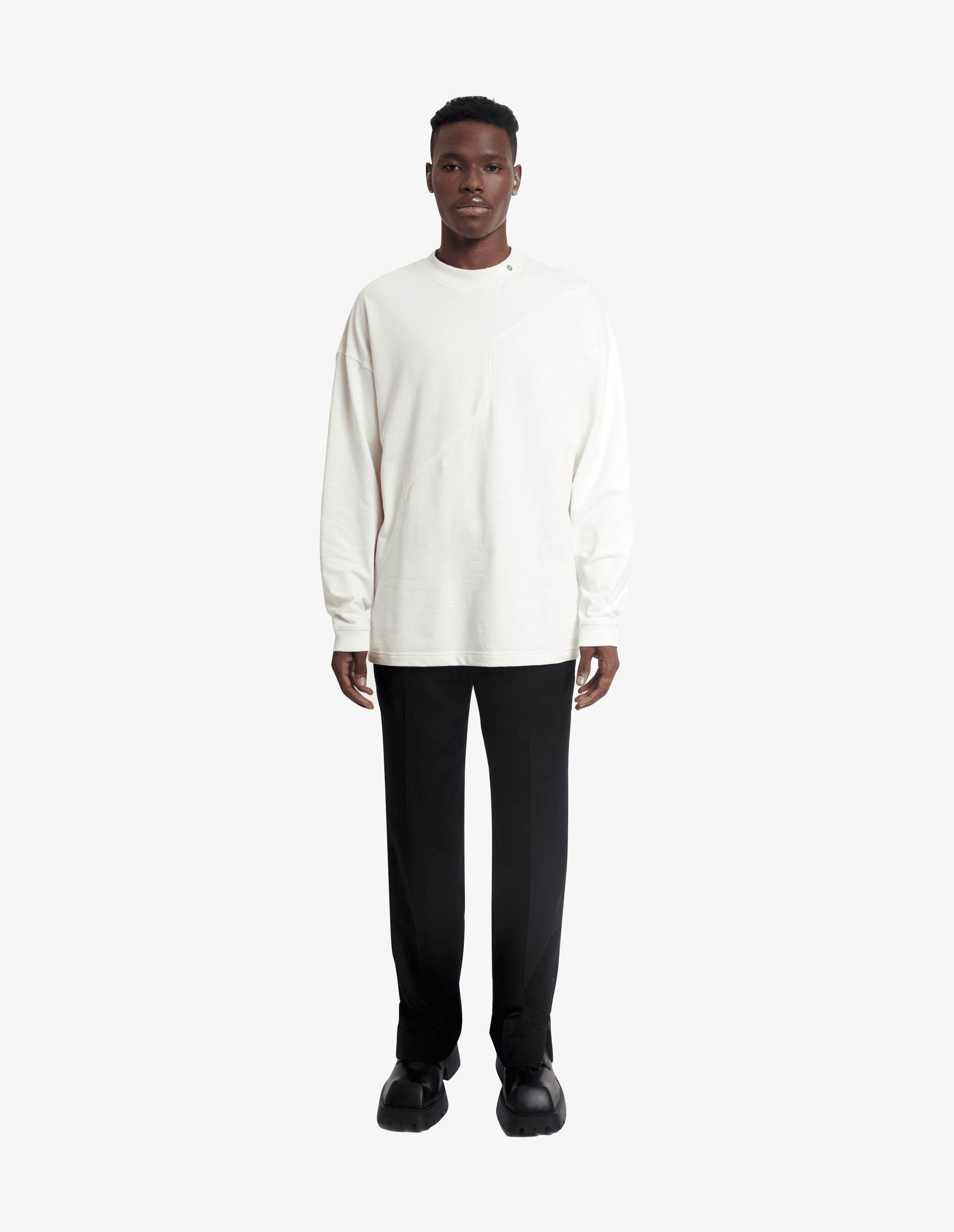 Inaugural Long Sleeves Cream tee - ProjektStreet®