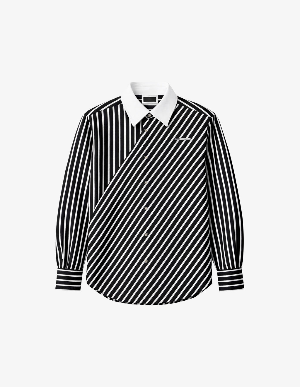 Asymm Stripe Overshirt