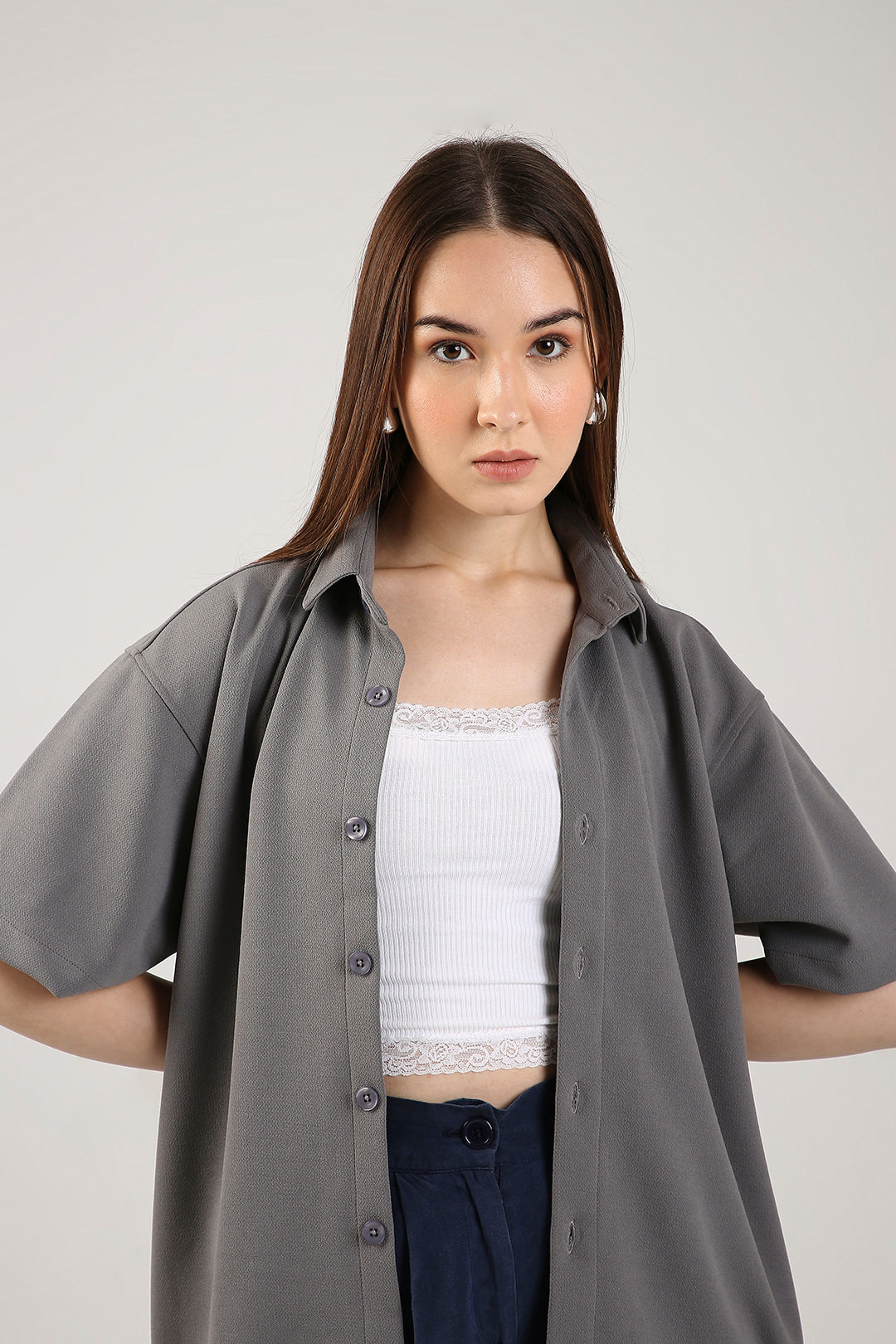 Solid Grey Unisex Shirt