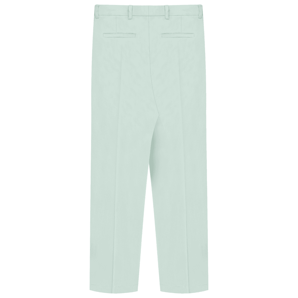 Double Pleated Trousers - Matcha - ProjektStreet®