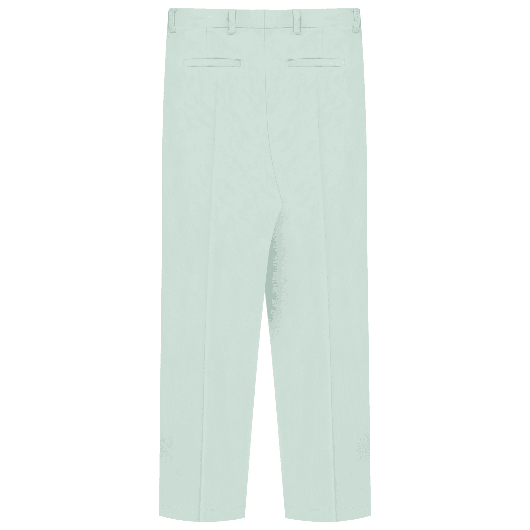 Double Pleated Trousers - Matcha - ProjektStreet®