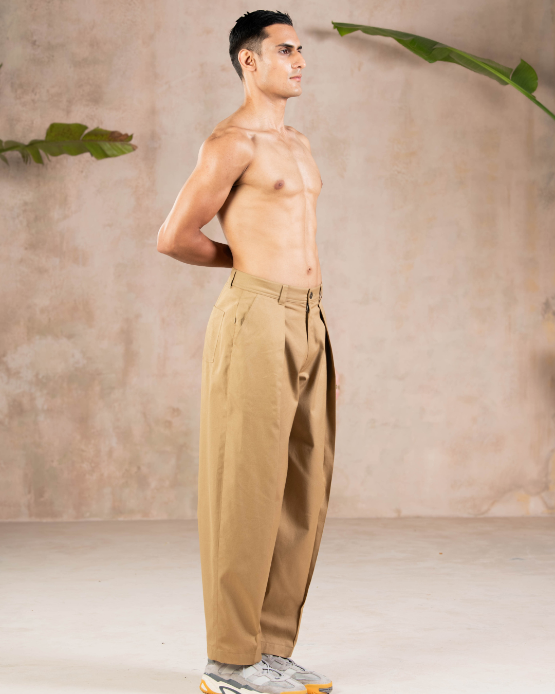 Khakee Pleated Pants-Unisex