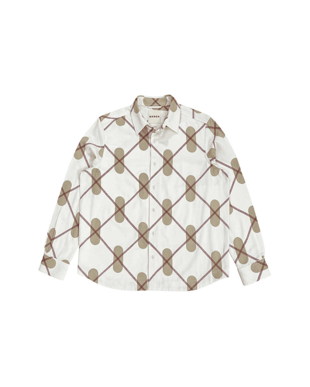 アーガイルオーバーシャ​​ツ