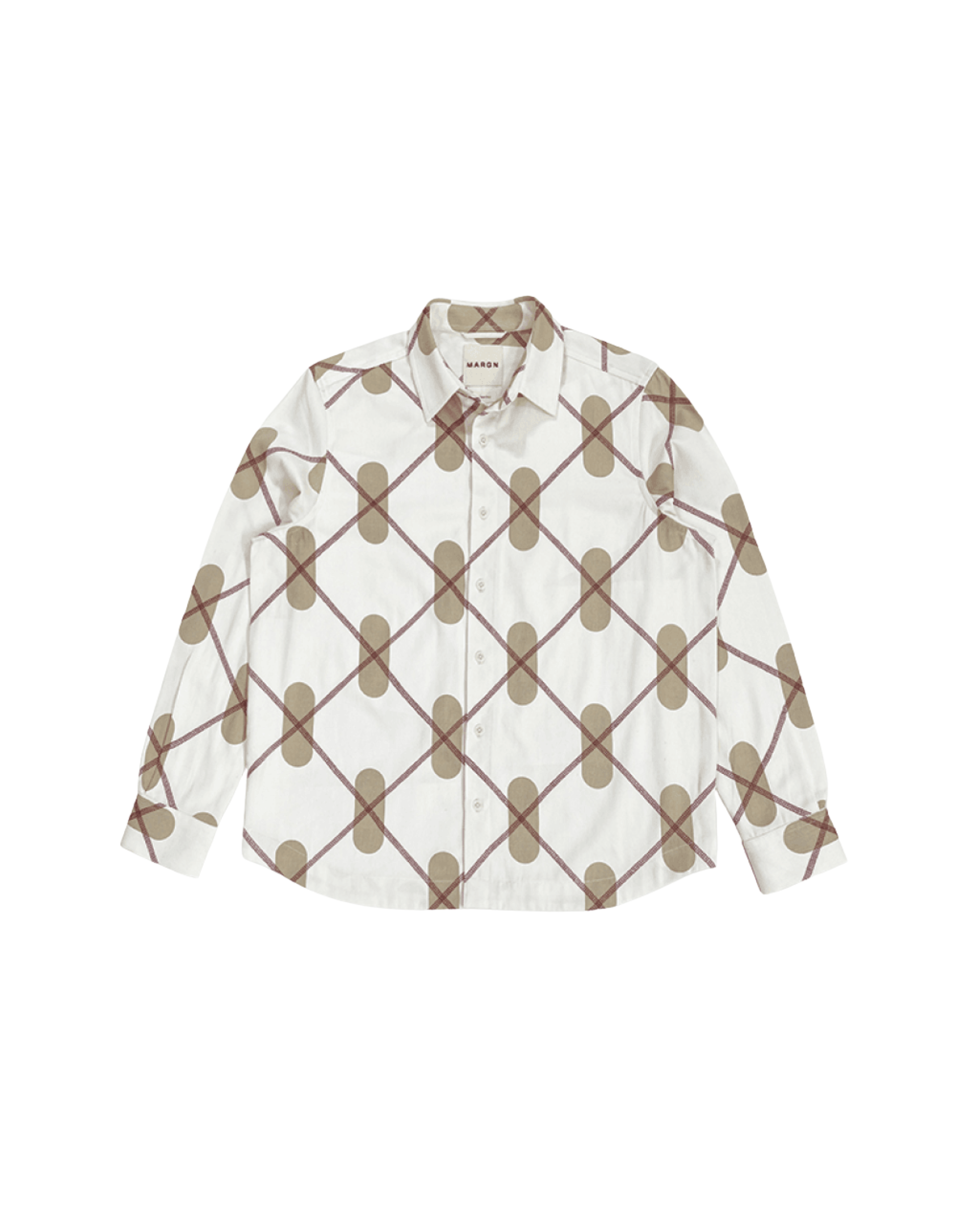 アーガイルオーバーシャ​​ツ