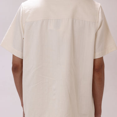 Vertebrae Symbolic Shirt Half Sleeves - Off White