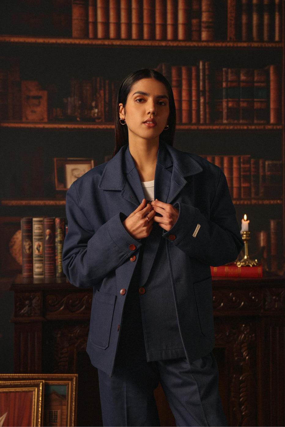 Indigo Wrap Shirt - ProjektStreet®