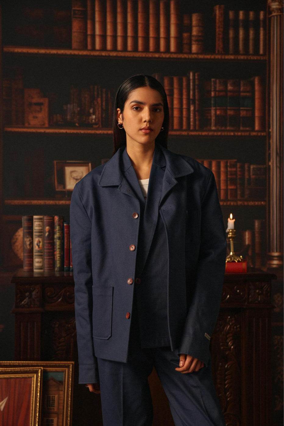 Indigo Wrap Shirt - ProjektStreet®