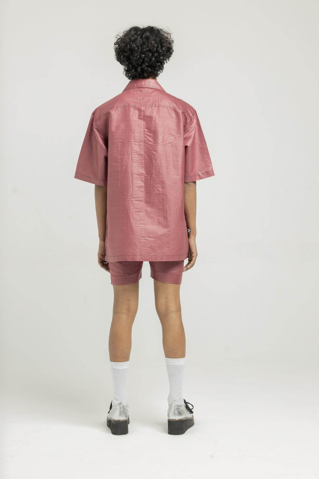 Crimson Red Silk Shirt - ProjektStreet®