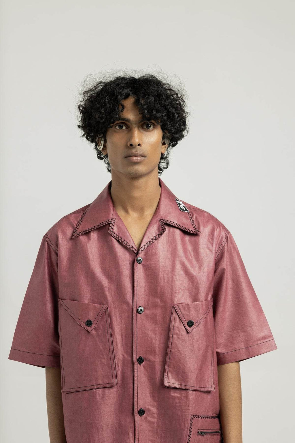 Crimson Red Silk Shirt - ProjektStreet®