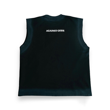 Black Sleeveless T-shirt