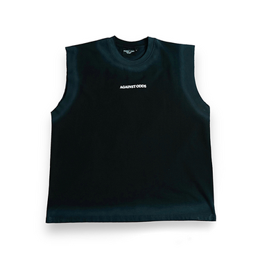 Black Sleeveless T-shirt