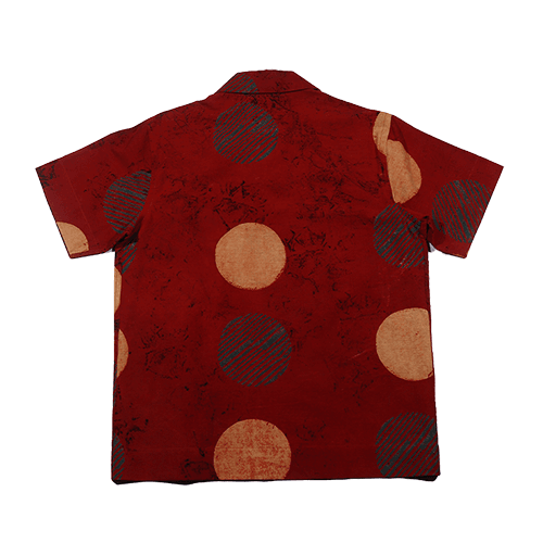 Ajrakh Red Beige Circles - ProjektStreet®