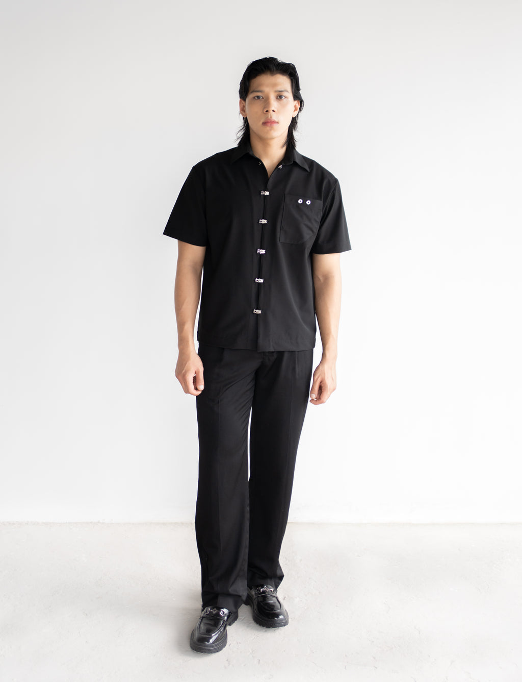 Fastener VI Shirt-Jet Black