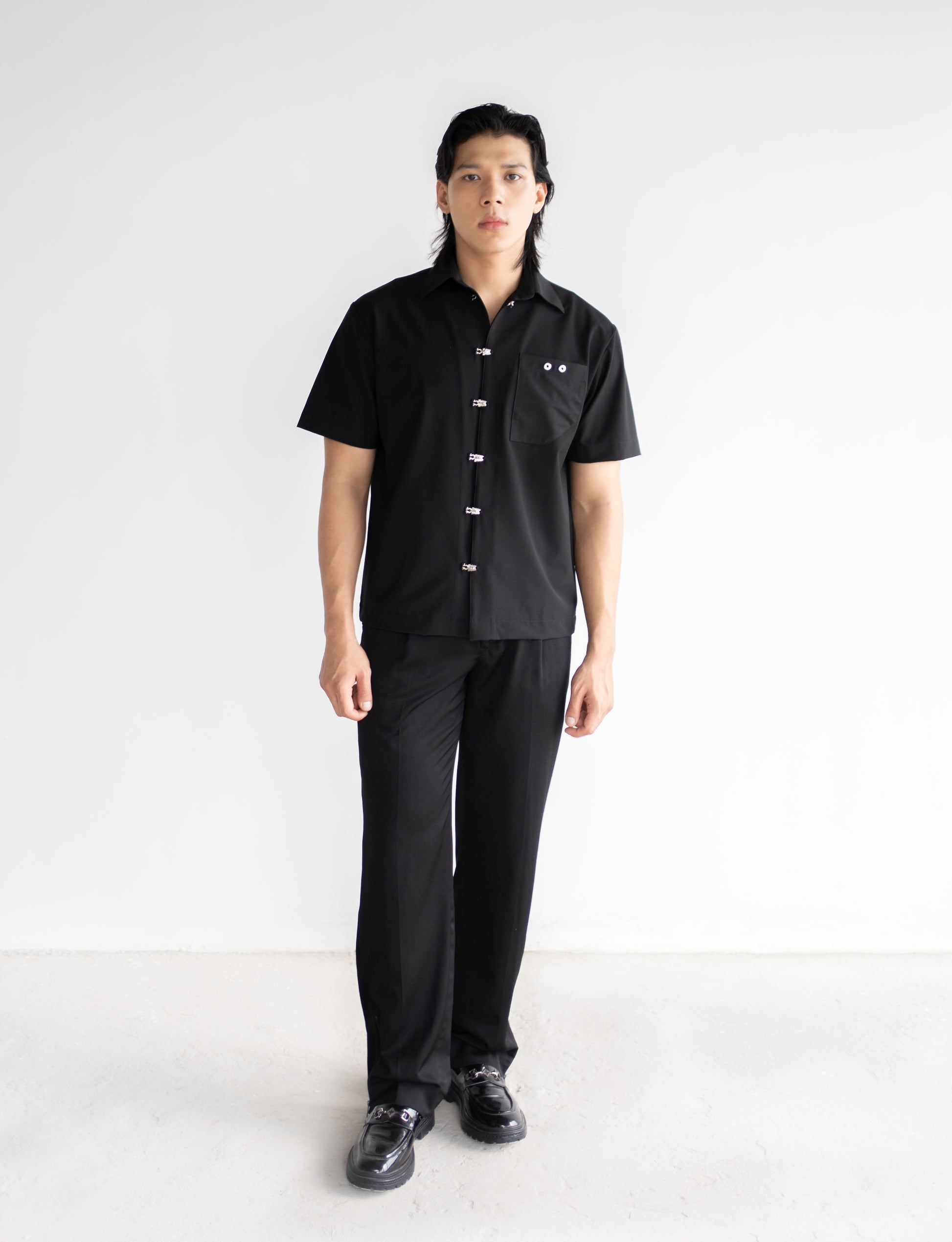 Fastener VI Shirt-Jet Black