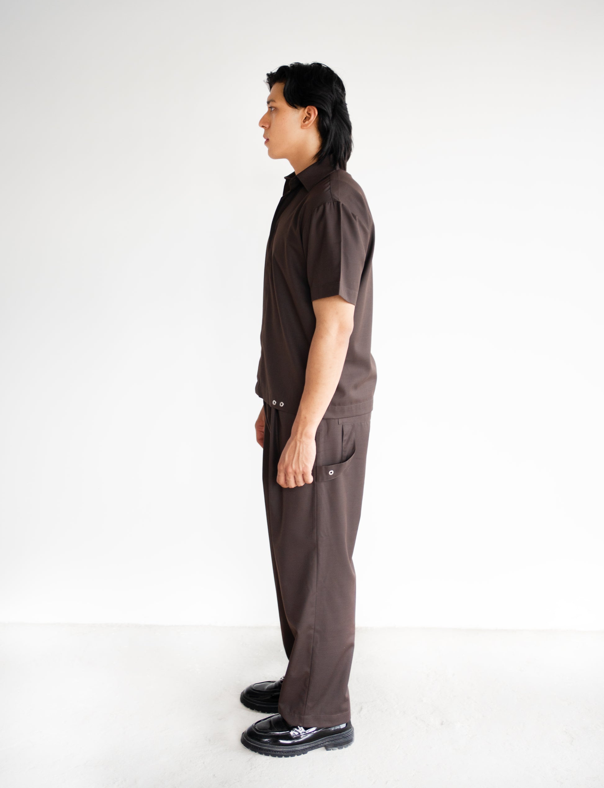 Tailored Tech Trousers-Cocoa Glaze