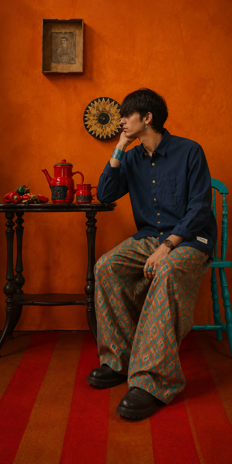 Solid Blue Full Sleeve Shirt