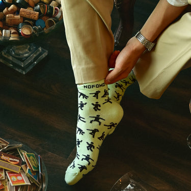 Stick Figure- Short Crew Socks