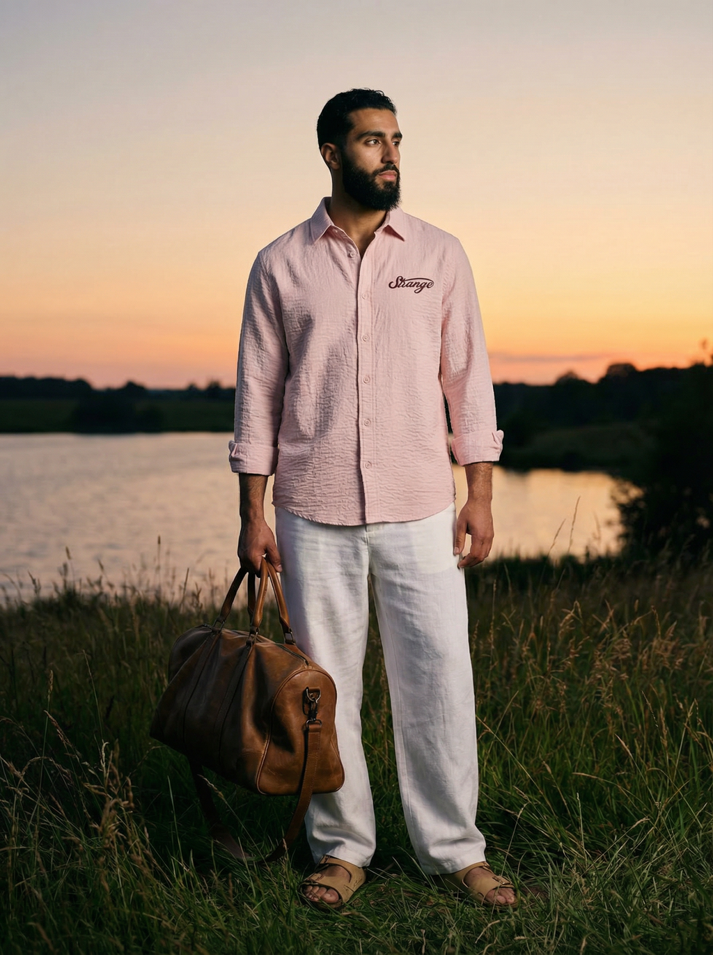 Resort Linen Shirt Pink