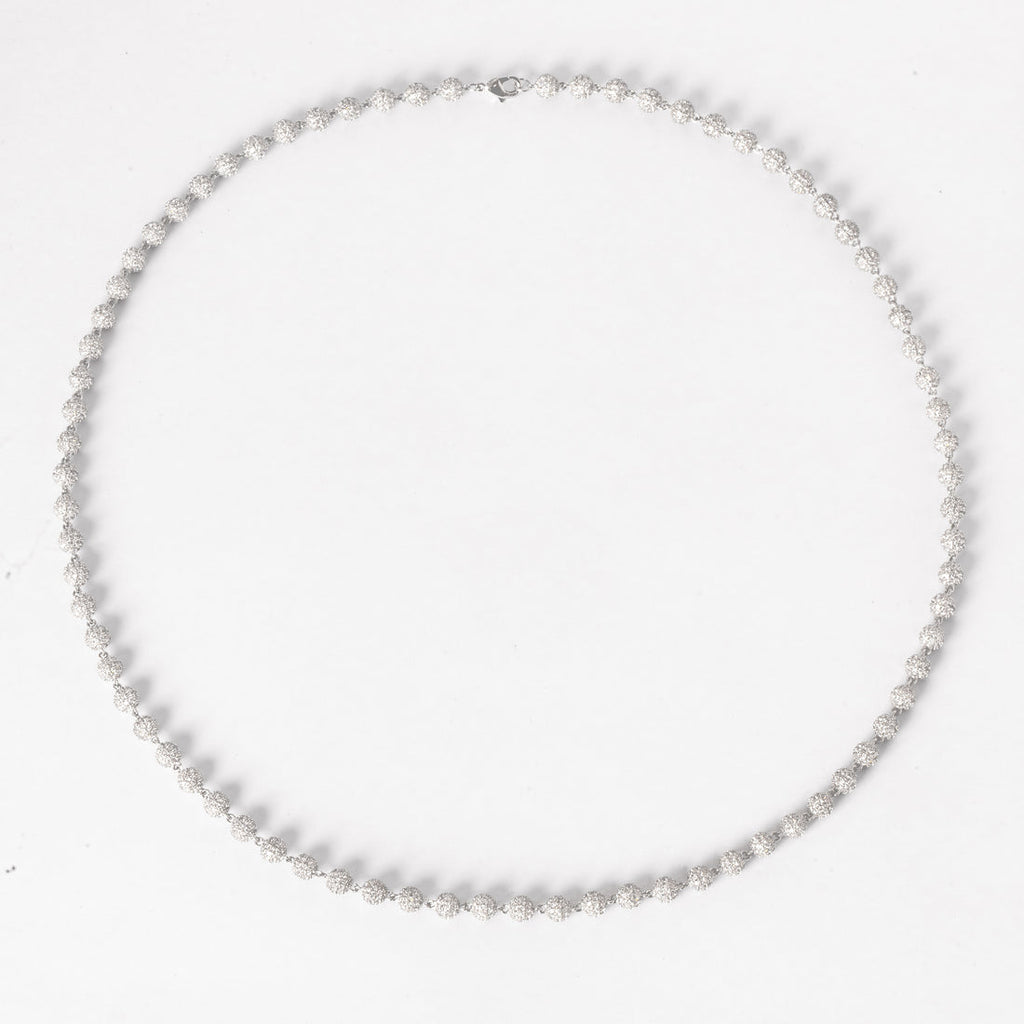 Sleek Iced Ball Necklace