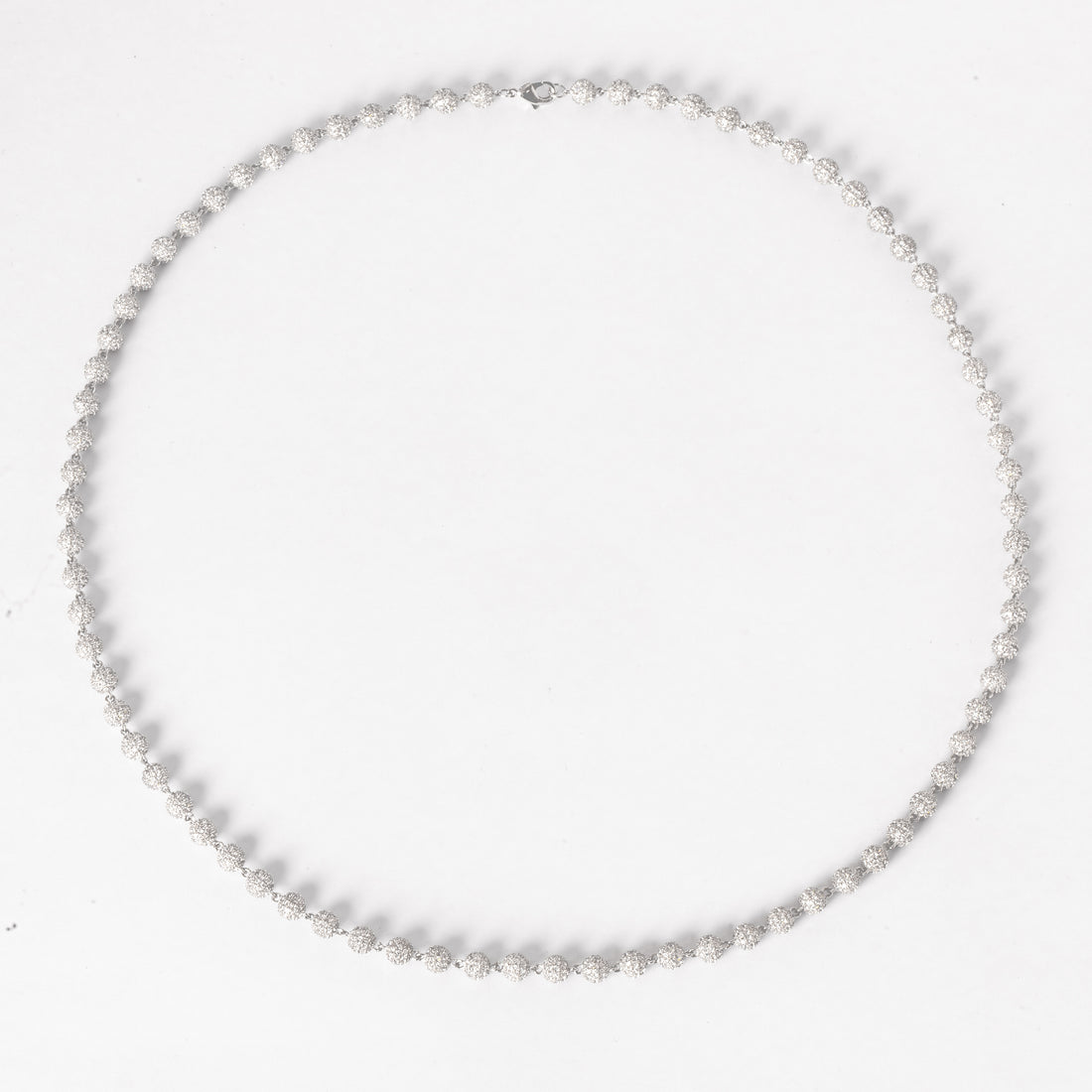 Sleek Iced Ball Necklace