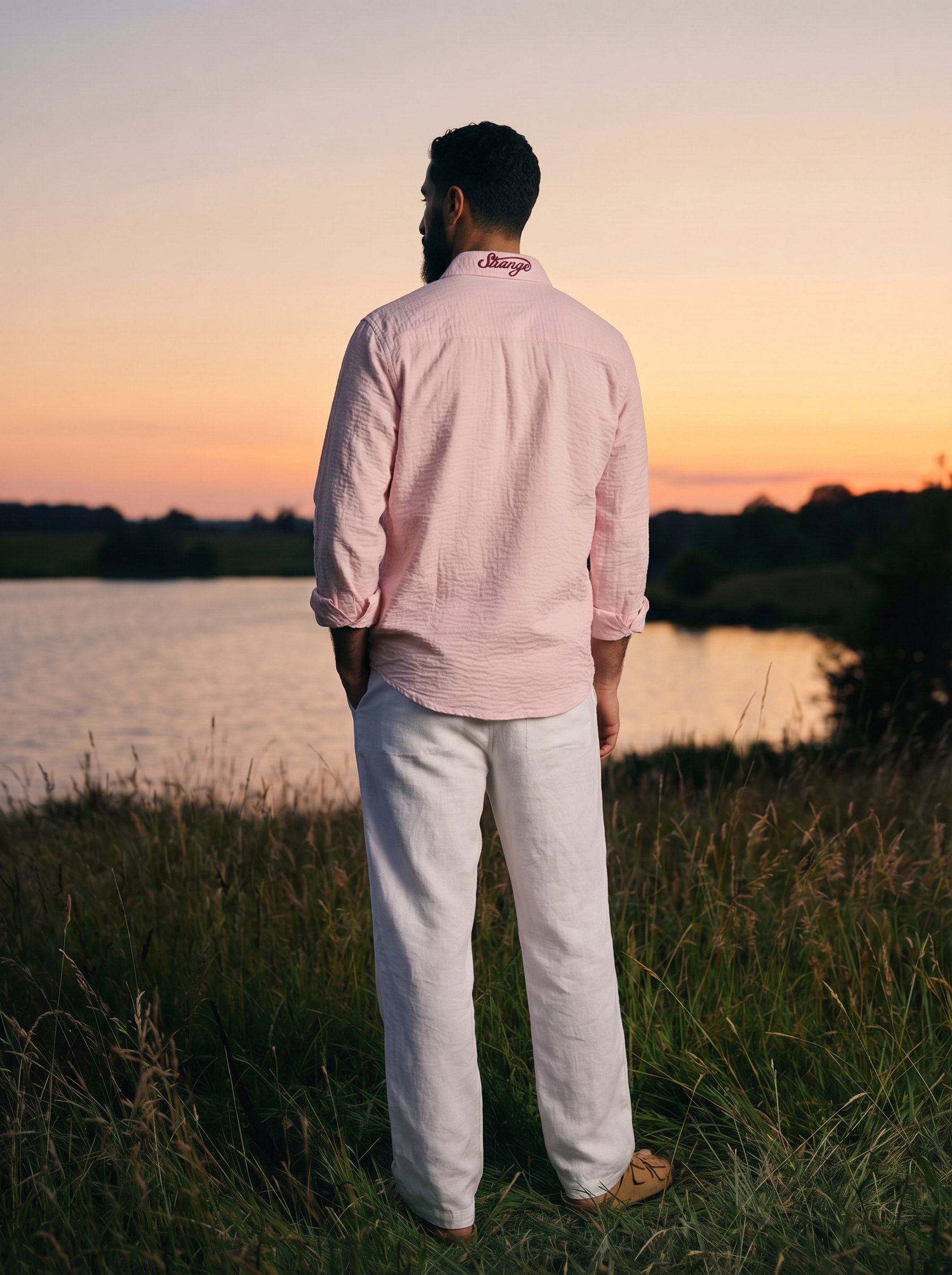 Resort Linen Shirt Pink