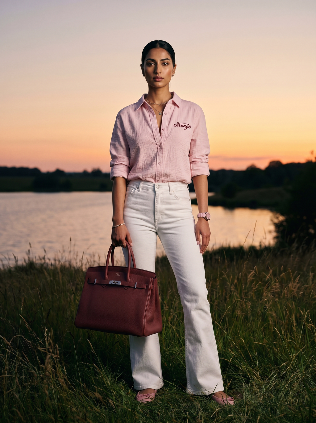 Resort Linen Shirt Pink