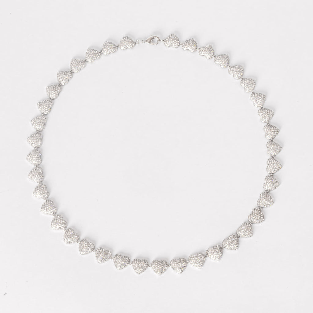 Cluster Heart Necklace