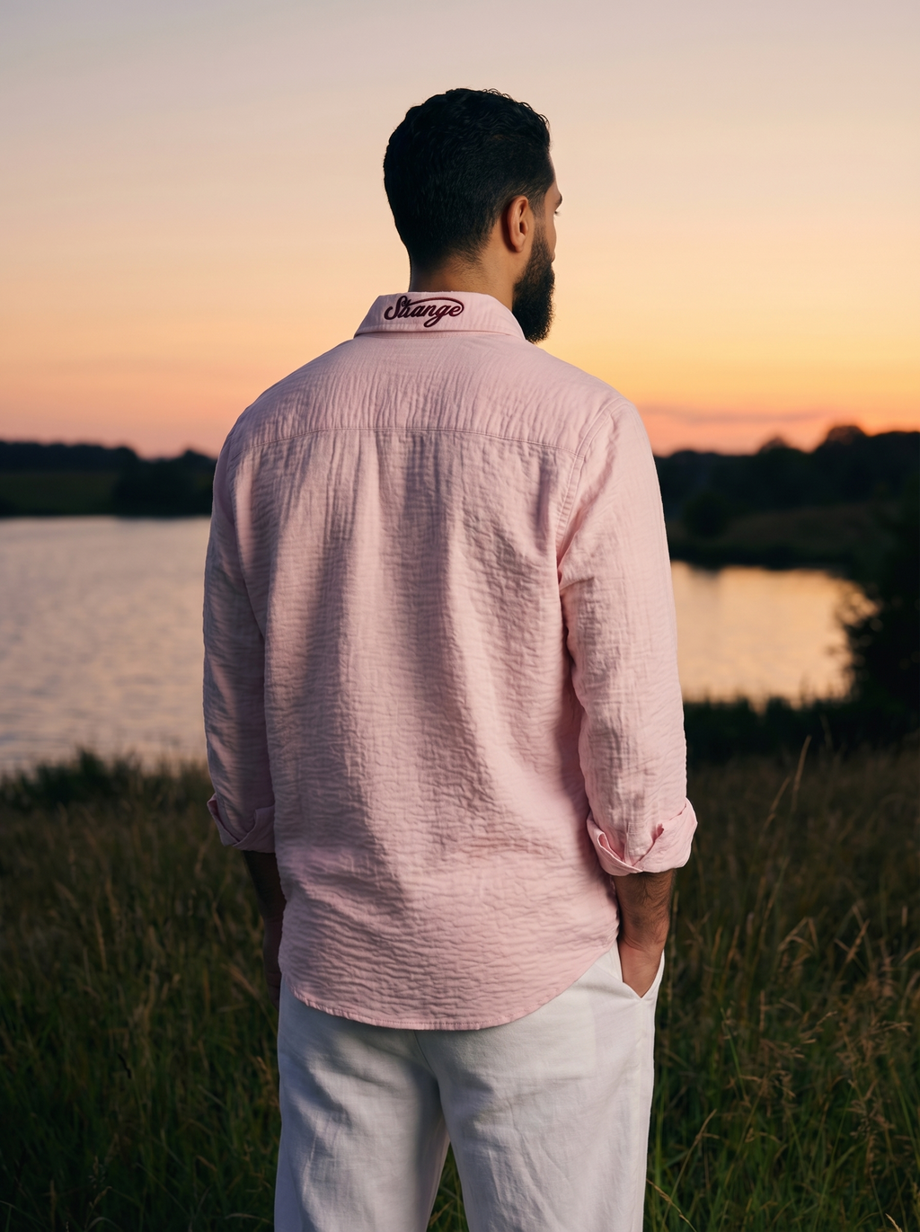Resort Linen Shirt Pink
