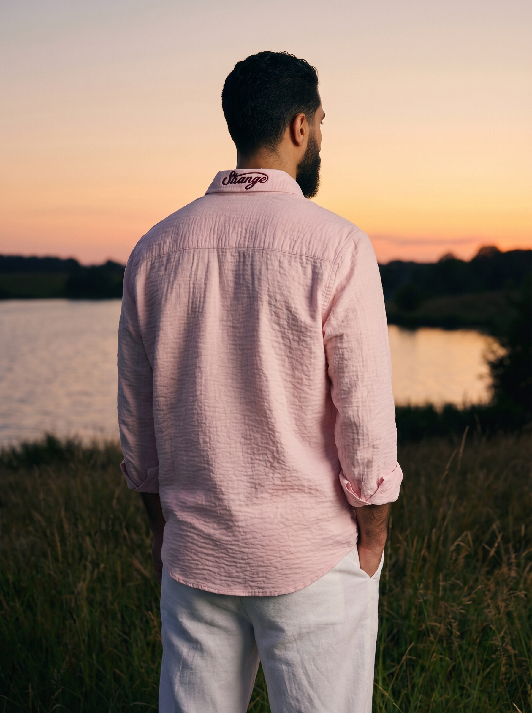 Resort Linen Shirt Pink