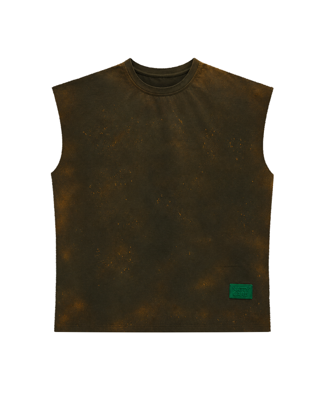 Olive Diamond Script Tank