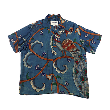 Bemberg Silk Hand Painted Blue Shirt