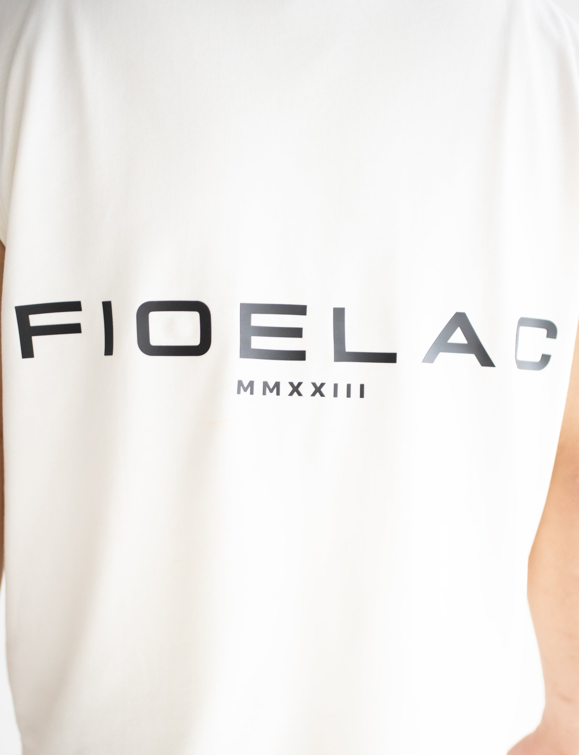 Cream Sleeveless T-shirt